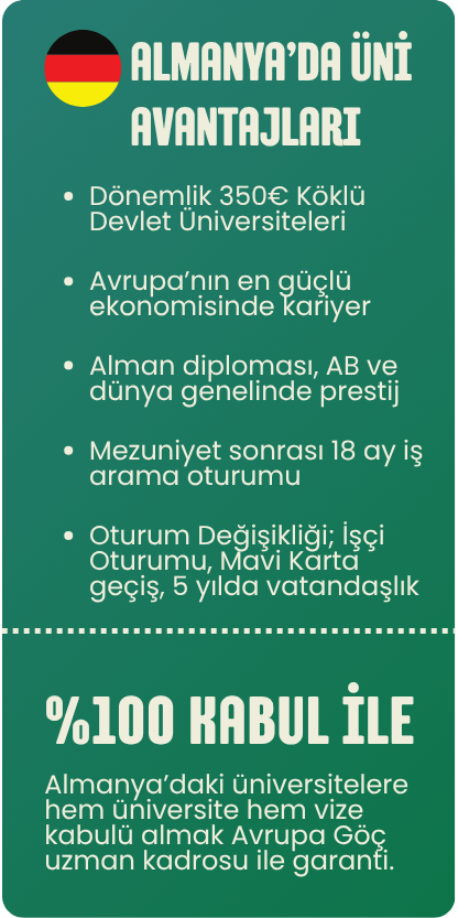 Hakkımızda 33 Almanya Avantajları